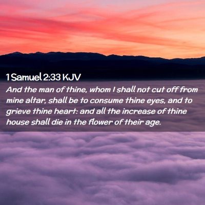 1 Samuel 2:33 KJV Free Bible Images