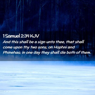 1 Samuel 2:34 KJV Free Bible Images