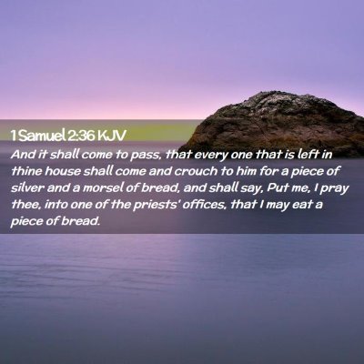 1 Samuel 2:36 KJV Free Bible Images