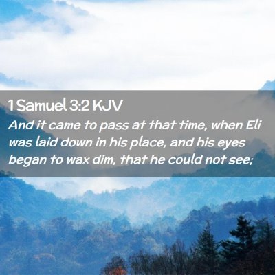 1 Samuel 3:2 KJV Free Bible Images