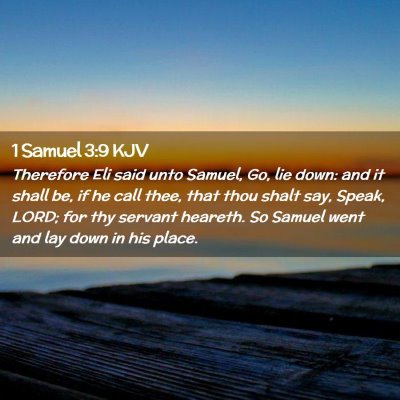 1 Samuel 3:9 KJV Free Bible Images