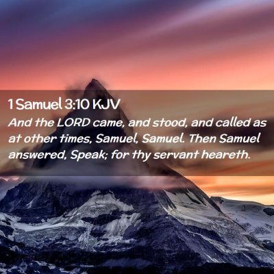 1 Samuel 3:10 KJV Free Bible Images