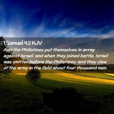 1 Samuel 4:2 KJV Free Bible Images