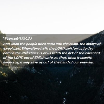 1 Samuel 4:3 KJV Free Bible Images