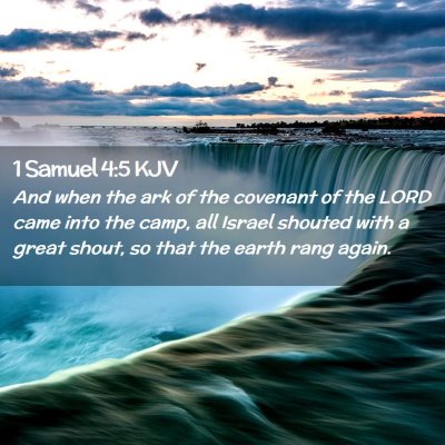 1 Samuel 4:5 KJV Free Bible Images