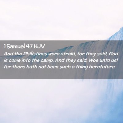 1 Samuel 4:7 KJV Free Bible Images