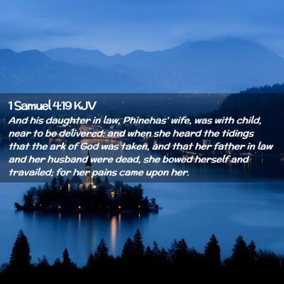 1 Samuel 4:19 KJV Free Bible Images