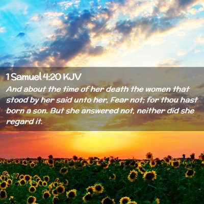 1 Samuel 4:20 KJV Free Bible Images