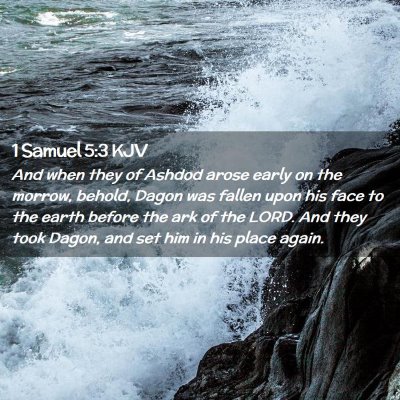 1 Samuel 5:3 KJV Free Bible Images