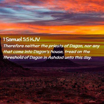 1 Samuel 5:5 KJV Free Bible Images