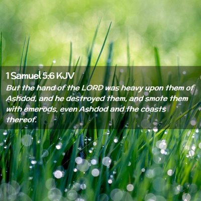 1 Samuel 5:6 KJV Free Bible Images