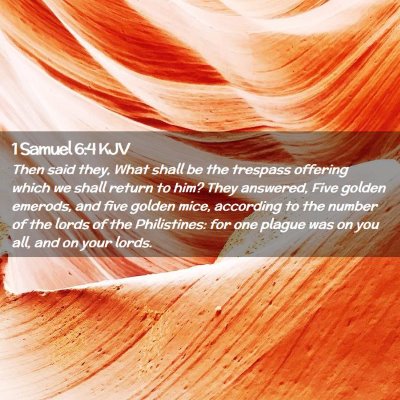 1 Samuel 6:4 KJV Free Bible Images