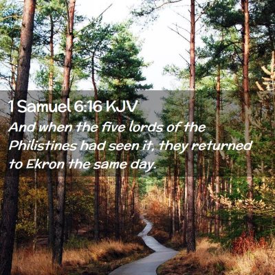 1 Samuel 6:16 KJV Free Bible Images