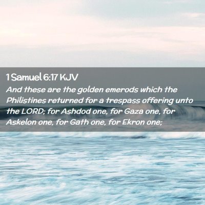 1 Samuel 6:17 KJV Free Bible Images