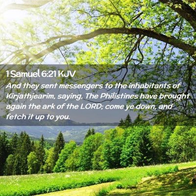 1 Samuel 6:21 KJV Free Bible Images