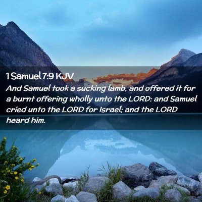 1 Samuel 7:9 KJV Free Bible Images