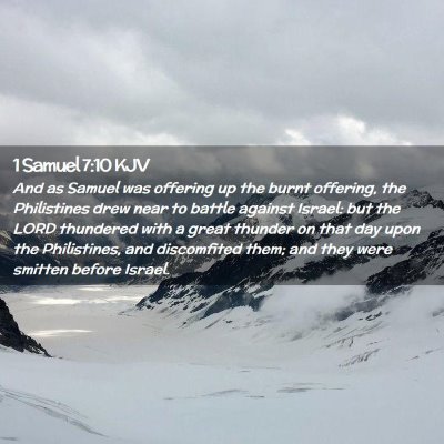 1 Samuel 7:10 KJV Free Bible Images