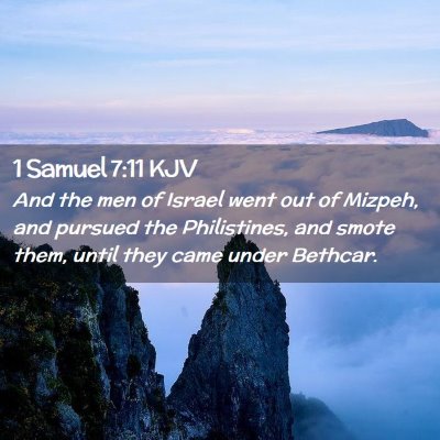 1 Samuel 7:11 KJV Free Bible Images