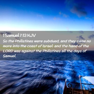 1 Samuel 7:13 KJV Free Bible Images