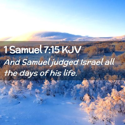 1 Samuel 7:15 KJV Free Bible Images