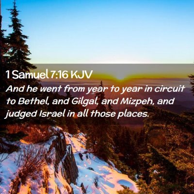 1 Samuel 7:16 KJV Free Bible Images