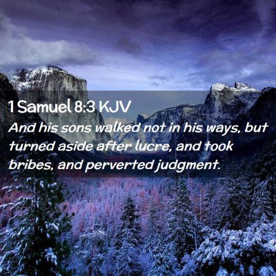 1 Samuel 8:3 KJV Free Bible Images