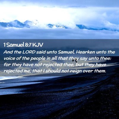 1 Samuel 8:7 KJV Free Bible Images