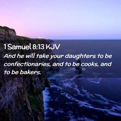 1 Samuel 8:13 KJV Free Bible Images