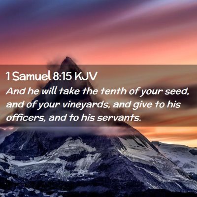 1 Samuel 8:15 KJV Free Bible Images