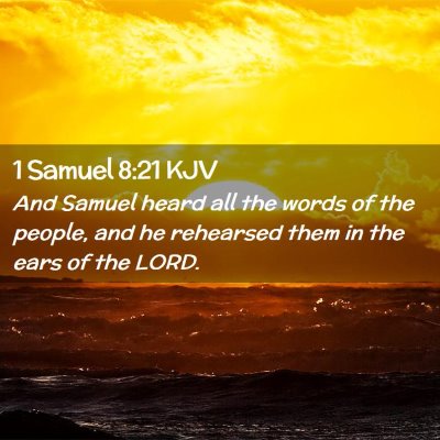 1 Samuel 8:21 KJV Free Bible Images