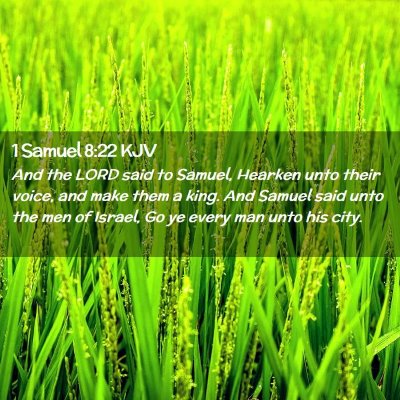 1 Samuel 8:22 KJV Free Bible Images