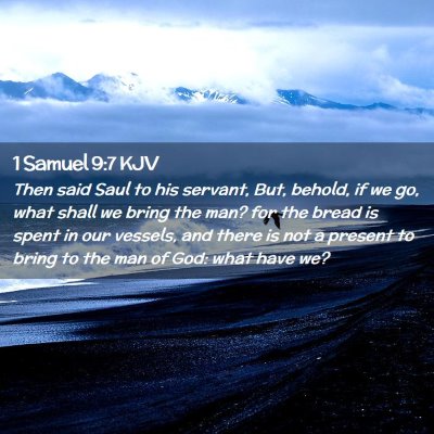 1 Samuel 9:7 KJV Free Bible Images