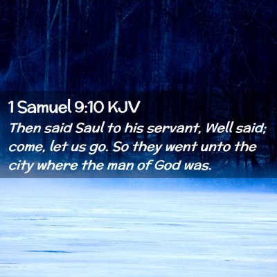 1 Samuel 9:10 KJV Free Bible Images