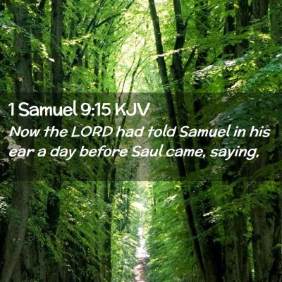 1 Samuel 9:15 KJV Free Bible Images