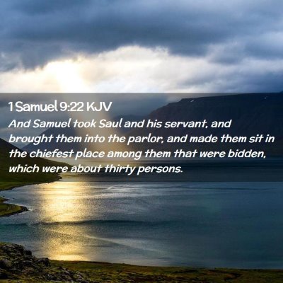 1 Samuel 9:22 KJV Free Bible Images