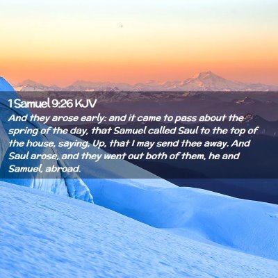 1 Samuel 9:26 KJV Free Bible Images