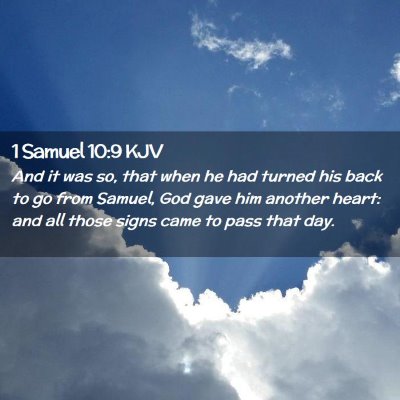 1 Samuel 10:9 KJV Free Bible Images