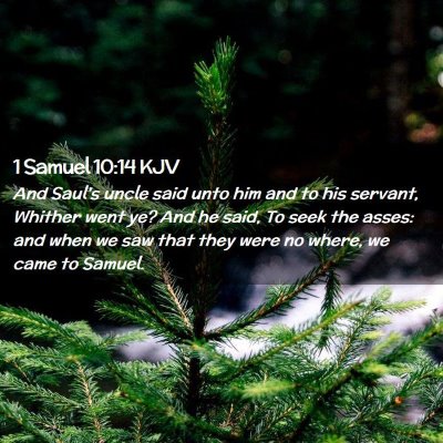 1 Samuel 10:14 KJV Free Bible Images