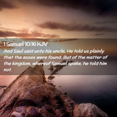 1 Samuel 10:16 KJV Free Bible Images