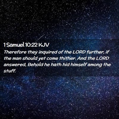 1 Samuel 10:22 KJV Free Bible Images