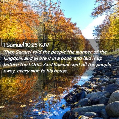 1 Samuel 10:25 KJV Free Bible Images