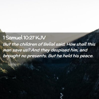 1 Samuel 10:27 KJV Free Bible Images