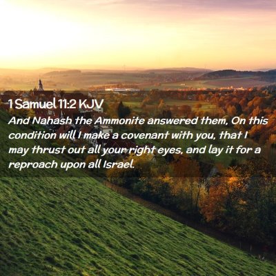 1 Samuel 11:2 KJV Free Bible Images