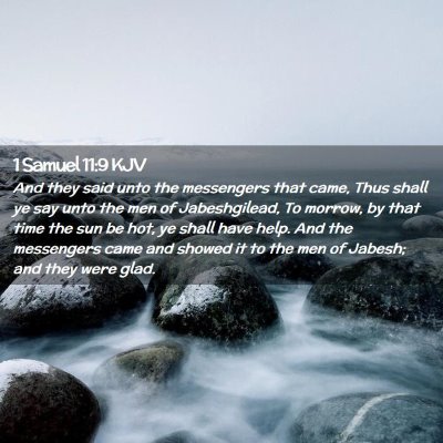 1 Samuel 11:9 KJV Free Bible Images