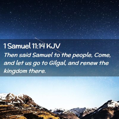 1 Samuel 11:14 KJV Free Bible Images