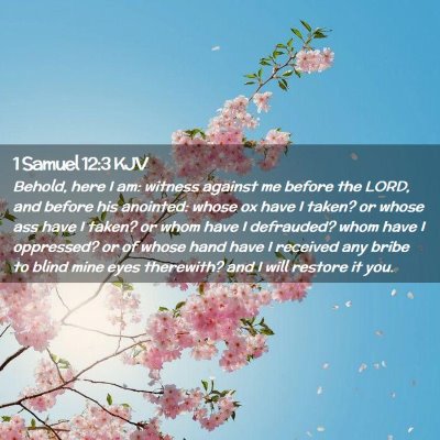 1 Samuel 12:3 KJV Free Bible Images