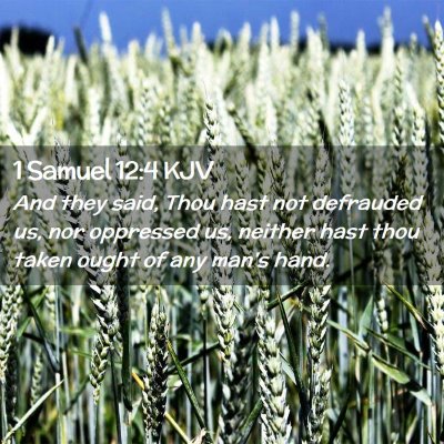 1 Samuel 12:4 KJV Free Bible Images