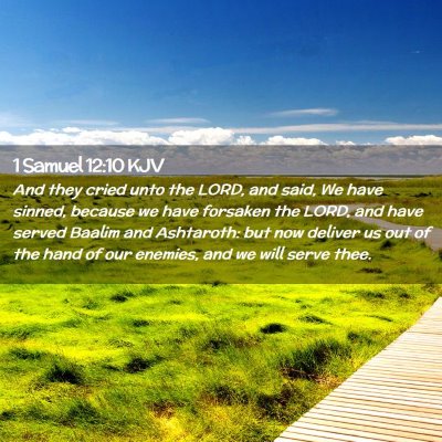 1 Samuel 12:10 KJV Free Bible Images