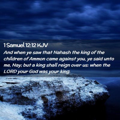 1 Samuel 12:12 KJV Free Bible Images