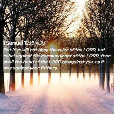 1 Samuel 12:15 KJV Free Bible Images